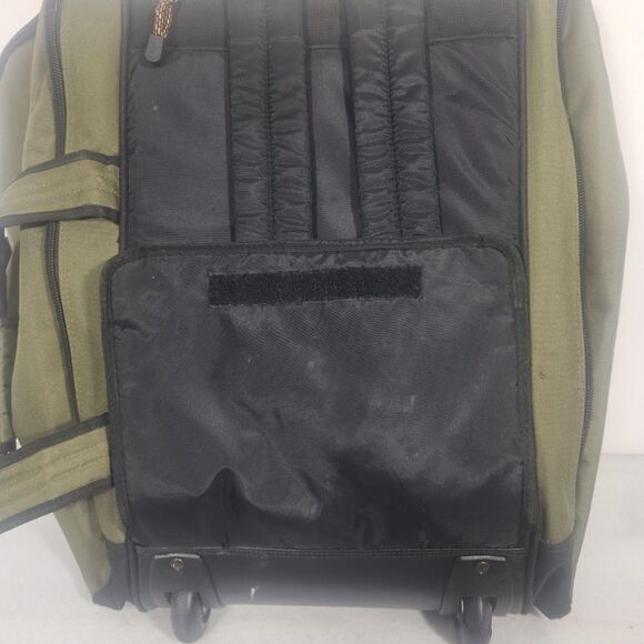 Rugged Gear Rolling Duffel Backpack 96L Green Black Wheels Travel Hiking Bag - Picture 9 of 12